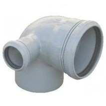 Отвод 110x87 с выходом 50 левый