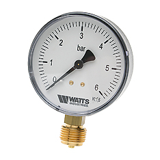03.18.210 Watts Манометр MDR 63/10 вертикальный
