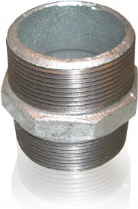 Нипель 1"х1" (оц. пол.)
