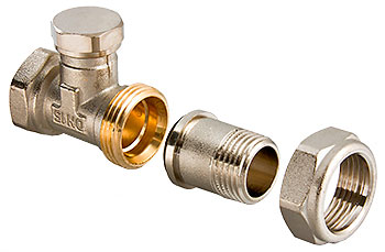 Клапан настроечный для рад. прямой 1/2"